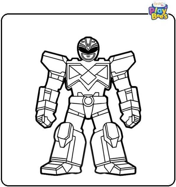Power Rangers Megazord Coloring Page Power Rangers Megazord Coloring Page