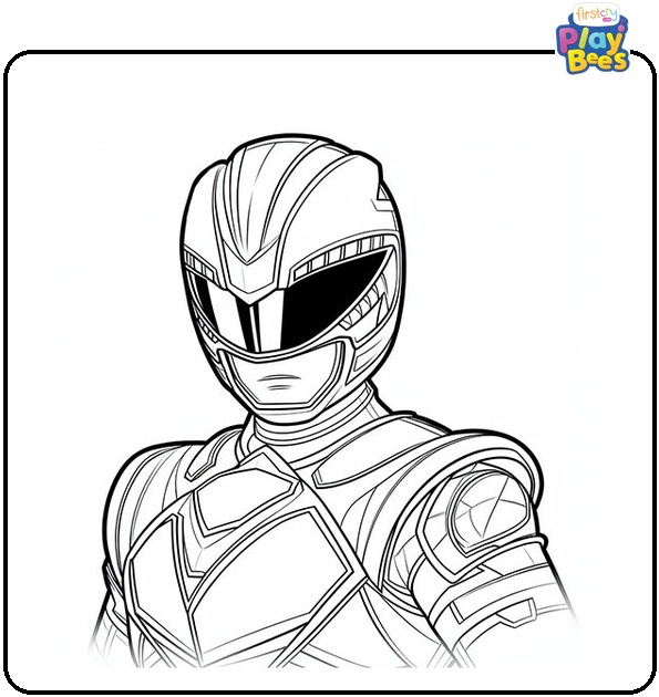 Power Rangers Turbo Coloring Page Power Rangers Turbo Coloring Page