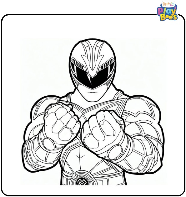 Power Rangers Fury Court Coloring Page Power Rangers Fury Court Coloring Page