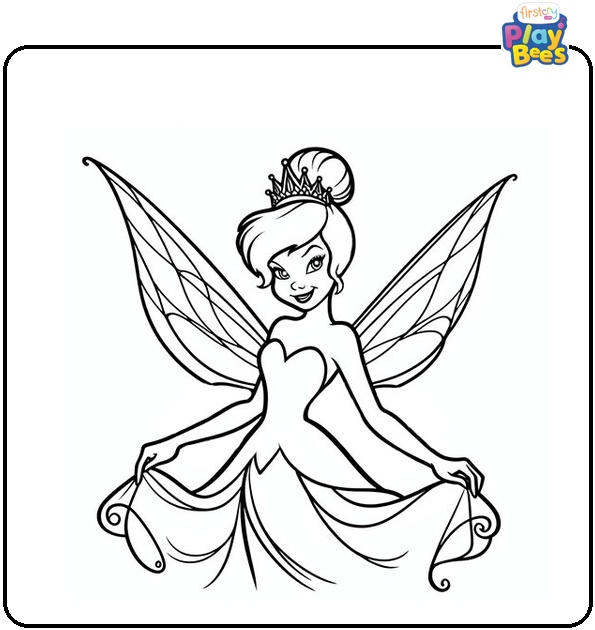 Queen Clarion Tinkerbell Coloring Page Queen Clarion Tinkerbell Coloring Page