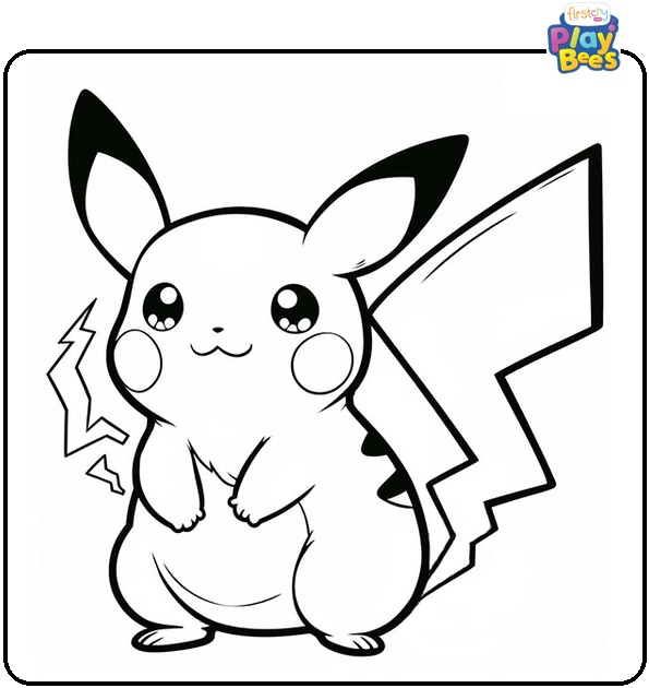 Raichu Pokemon Coloring Page