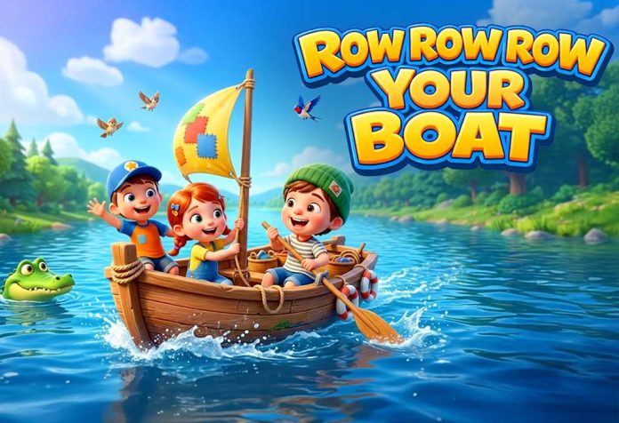 Row Row Row Your Boat Nursery Rhyme With Lyrics