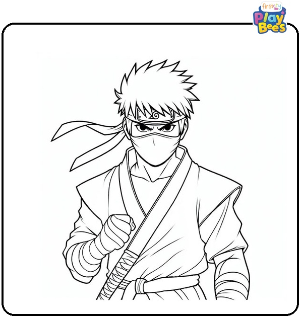 Ryu Hayabusa Ninja Coloring Page Ryu Hayabusa Ninja Coloring Page