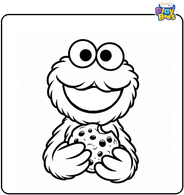 Sesame Street Cookie Monster Coloring Page Sesame Street Cookie Monster Coloring Page