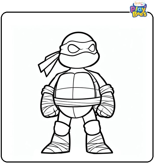 Shredder Ninja Turtle Coloring Page