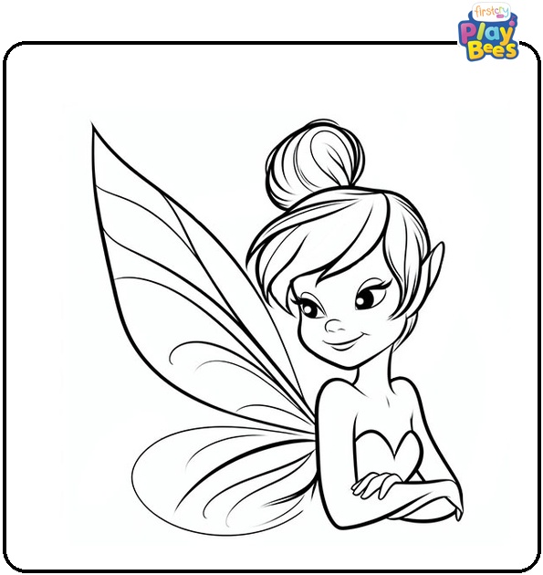 Silvermist from Tinkerbell Coloring Page Silvermist from Tinkerbell Coloring Page