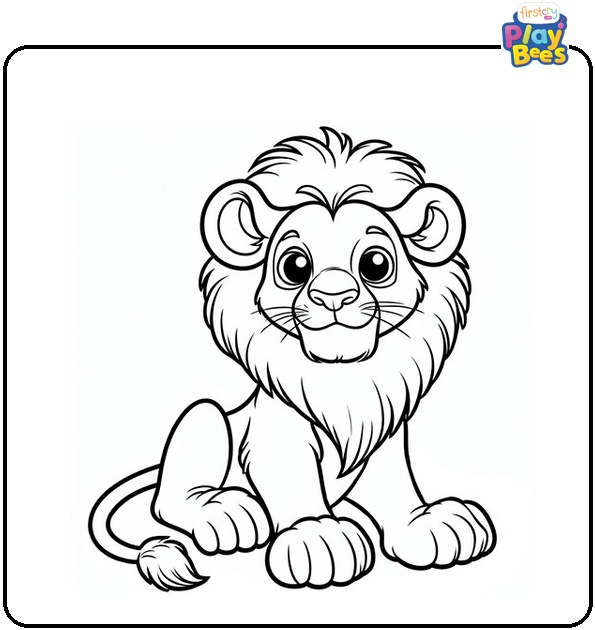 Simba Lion Coloring Page