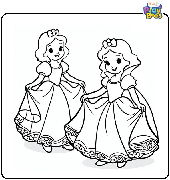 Snow White Princess Coloring Page