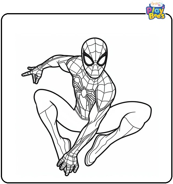 Spider-Man Miles Morales Coloring Page Spider-Man Miles Morales Coloring Page