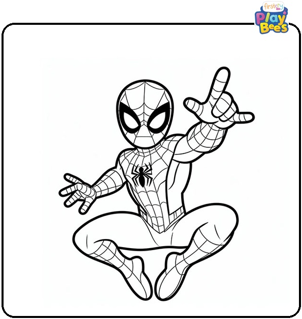 Spiderman Far From Home Coloring Page Spiderman Far From Home Coloring Page