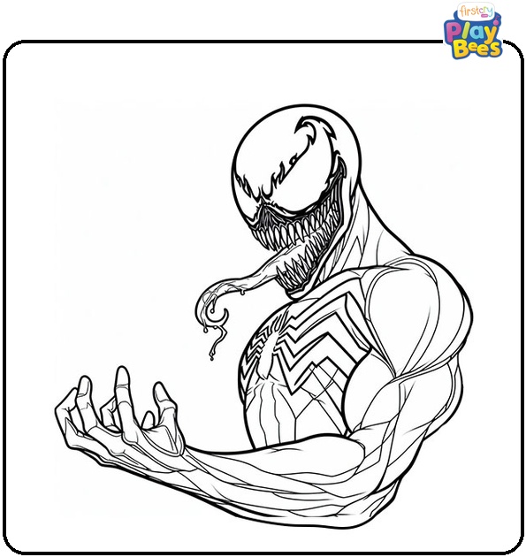 Spider-Man Venom Coloring Page Spider-Man Venom Coloring Page