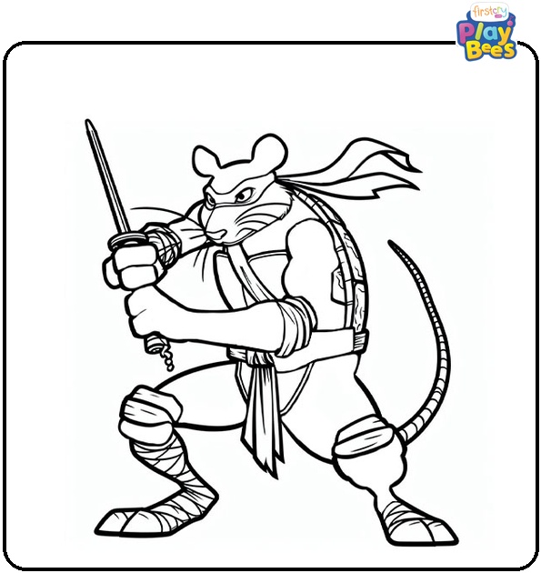 Splinter Coloring Page