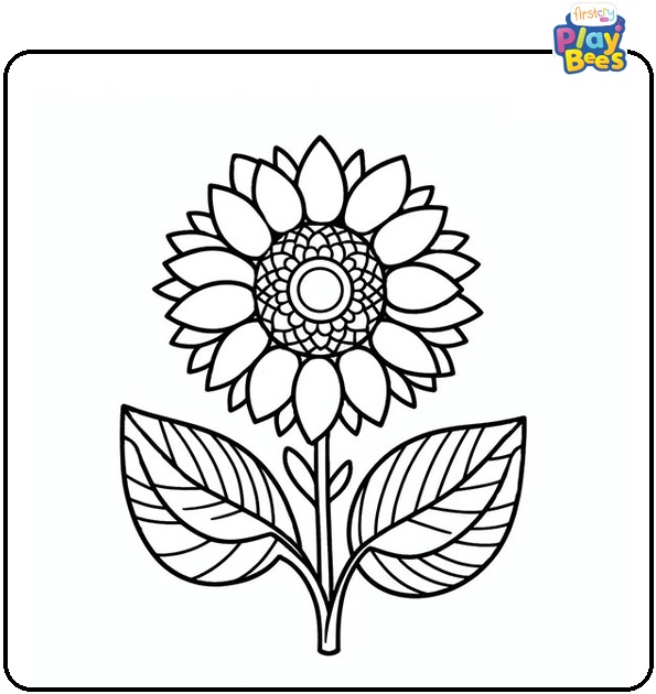 Sunflower Coloring Page