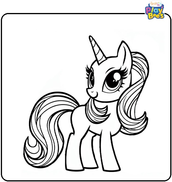 Sunset Shimmer Pony Coloring Page