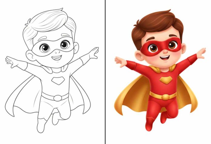 Superhero Coloring Pages – Free Printables for Kids