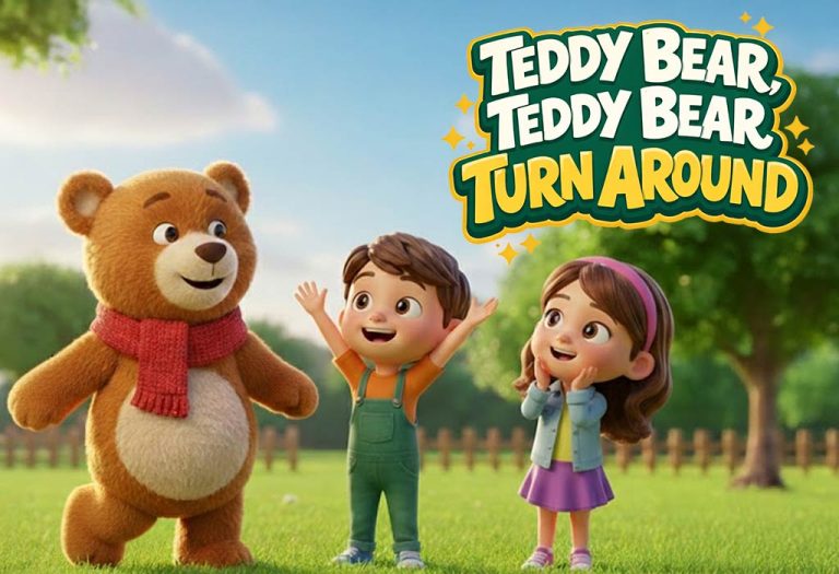 Teddy Bear, Teddy Bear, Turn Around Lyrics - Nursery Rhyme & Song