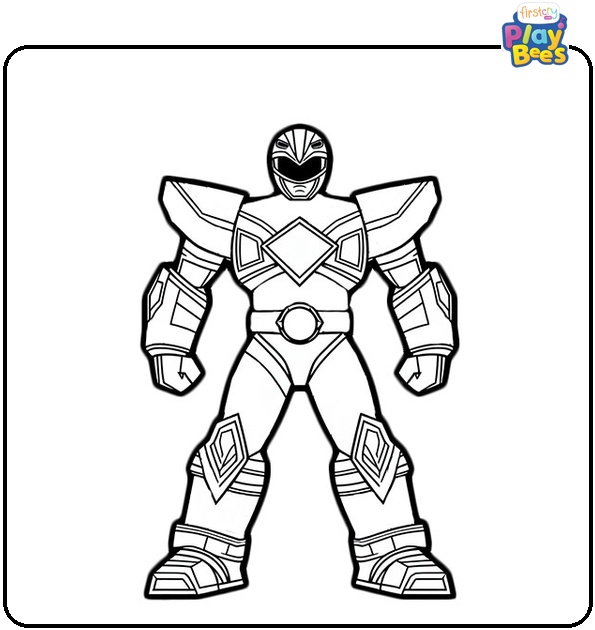 The Mega Bloks Power Rangers Coloring Page The Mega Bloks Power Rangers Coloring Page