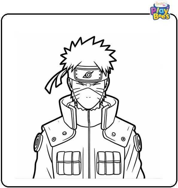 The Naruto As Hokage Coloring Page The Naruto As Hokage Coloring Page