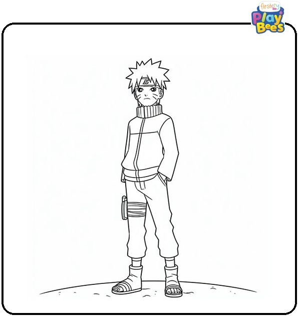 The Naruto Turns Violent Coloring Page The Naruto Turns Violent Coloring Page