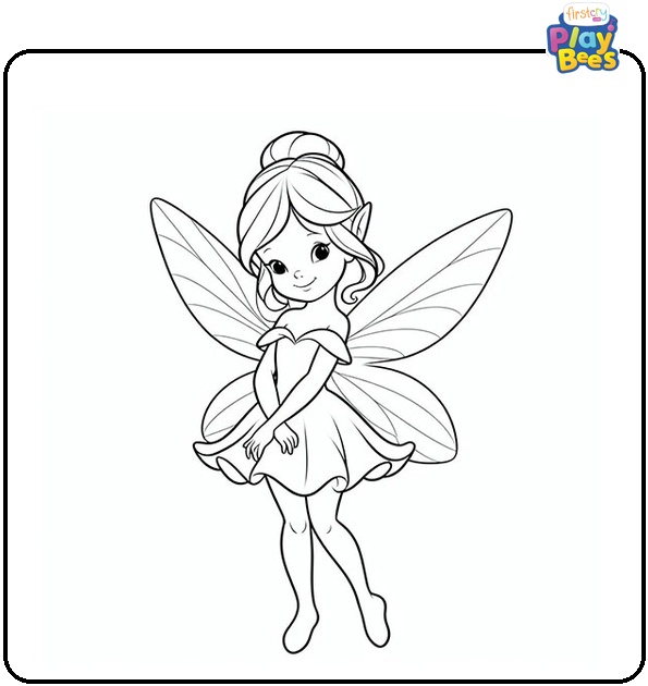 Thumbelina Fairy Coloring Page