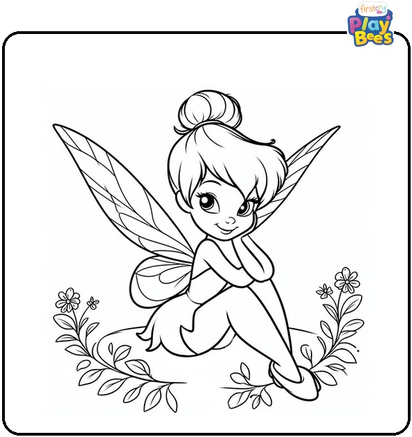 Tinkerbell Fairies Coloring Page Tinkerbell Fairies Coloring Page