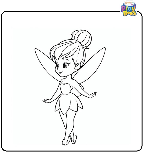 Tinkerbell Fairy Coloring Page Tinkerbell Fairy Coloring Page