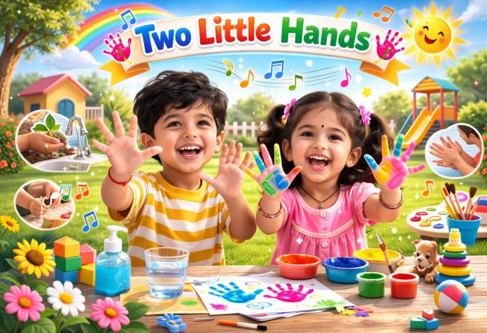 Two Little Hands Nursery Rhyme With Lyrics