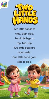 Two Hand Chant Two Little Hands Lyrics - Nursery Rhyme & Song