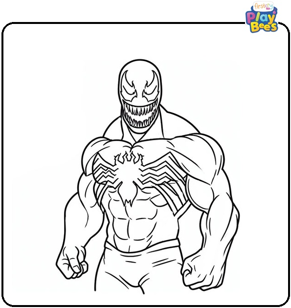 Venomized Hulk Coloring Page Venomized Hulk Coloring Page