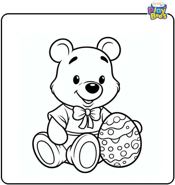 Winnie The Pooh Easter Coloring Page Winnie The Pooh Easter Coloring Page