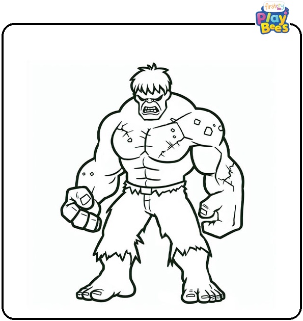 Zombie Hulk Coloring Page Zombie Hulk Coloring Page