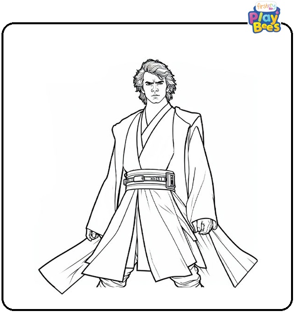 Anakin Skywalker From Star Wars Coloring Page