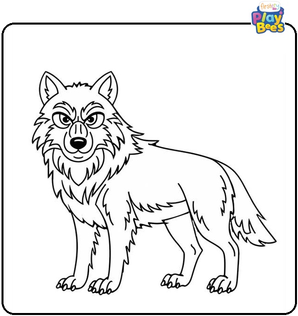 Angry Wolf Coloring Page Angry Wolf Coloring Page
