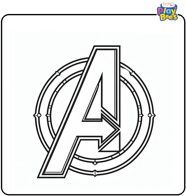 Avengers Logo Coloring Page