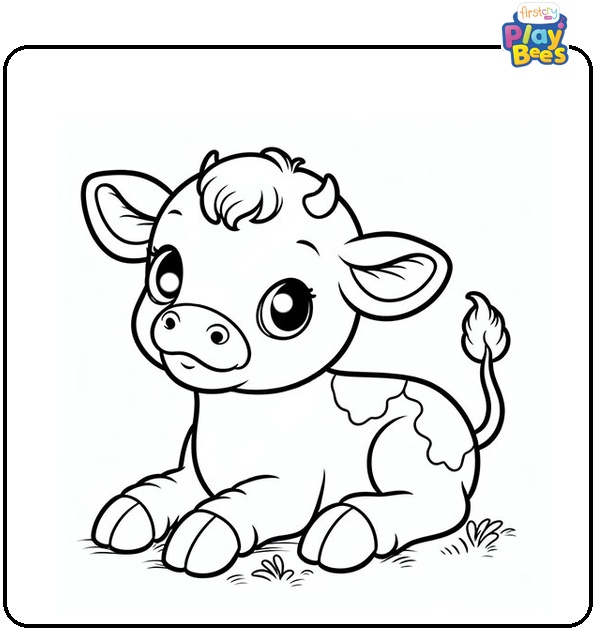 Baby Cow Coloring Page Baby Cow Coloring Page
