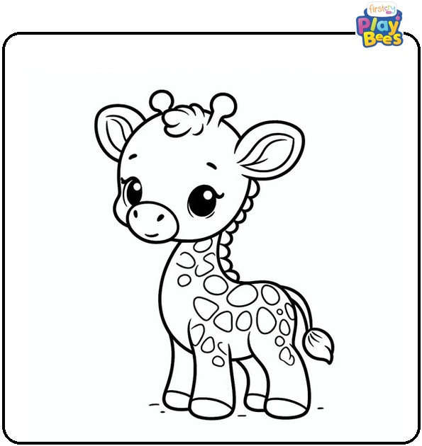 Baby Giraffe Coloring Page Baby Giraffe Coloring Page