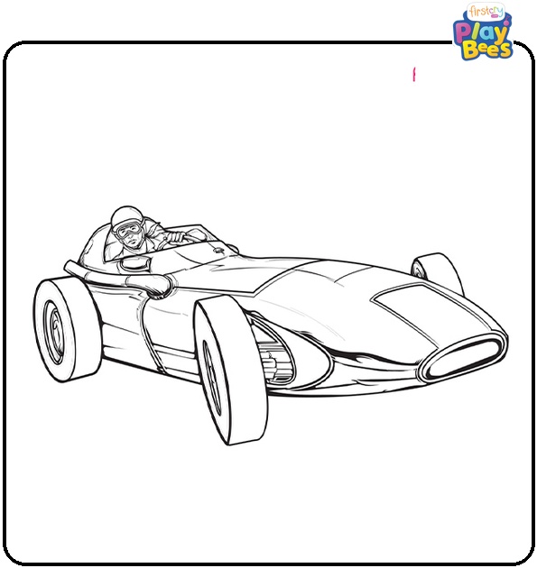 Birton Sports Race Car Coloring Page Birton Sports Race Car Coloring Page