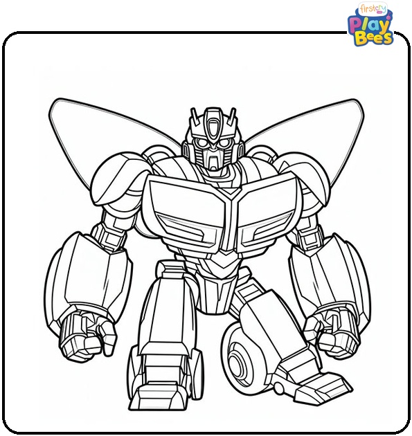 Bumblebee Transformer Coloring Page