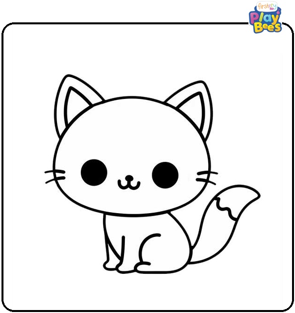 Cartoon Cat Coloring Page Cartoon Cat Coloring Page