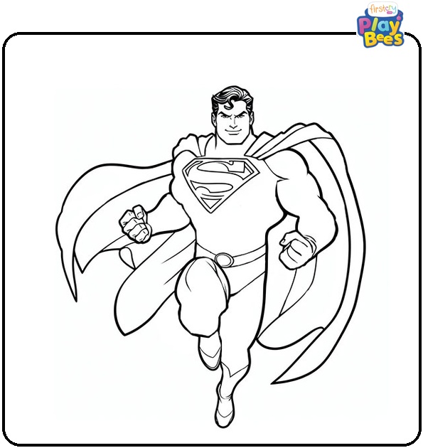 Changing to Superman Coloring Page