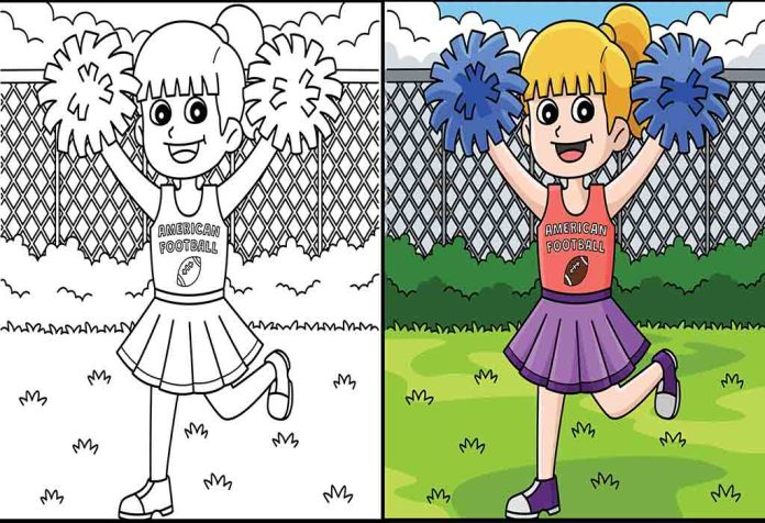Cheerleading Coloring Pages – Free Printable Sheets & Images