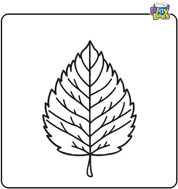 Chestnut Leaf Coloring Page Chestnut Leaf Coloring Page