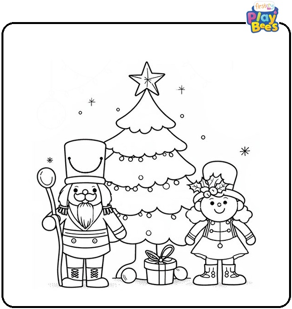 Christmas Nutcracker Coloring Page Christmas Nutcracker Coloring Page