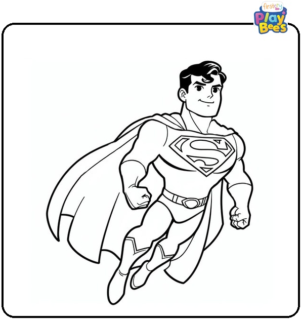 Christopher Reeve Superman Coloring Page