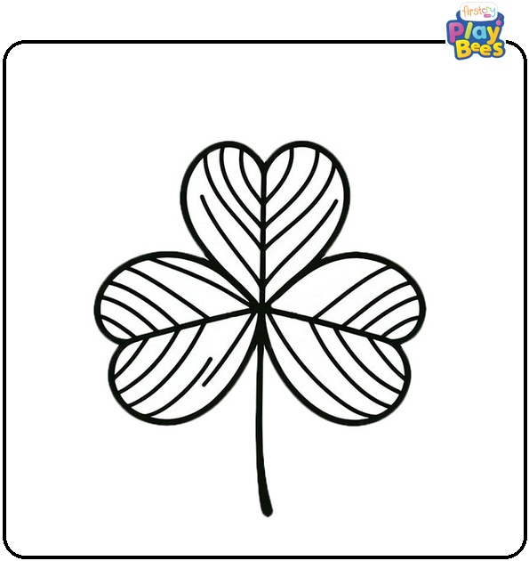 Clover Leaf Coloring Page Clover Leaf Coloring Page