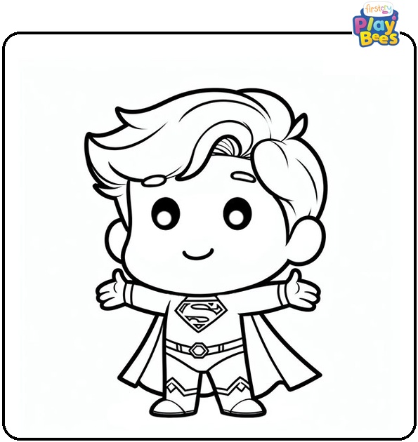 Cute Batman Coloring Page