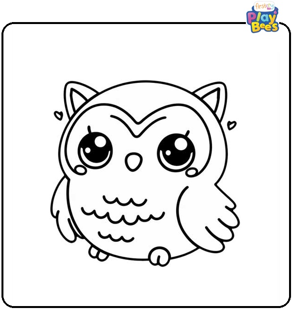 Cute Owl Coloring Page