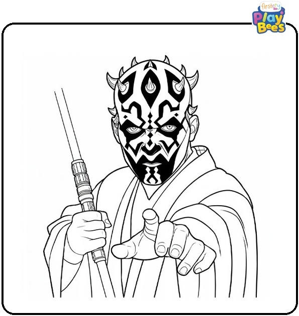 Darth Maul Coloring Page