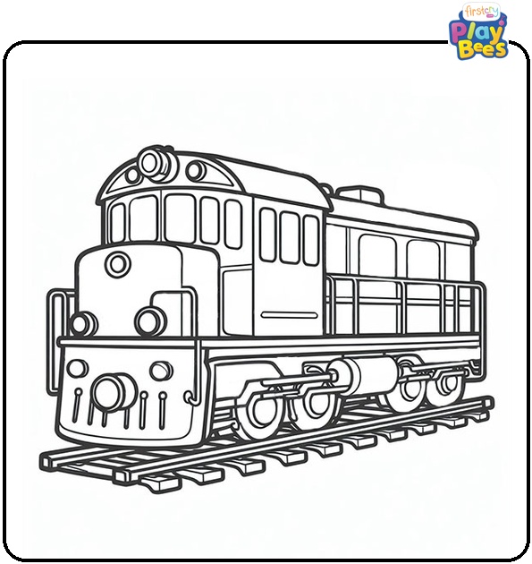 Diesel Train Coloring Page