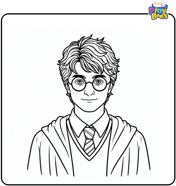 Easy Harry Potter Coloring Page